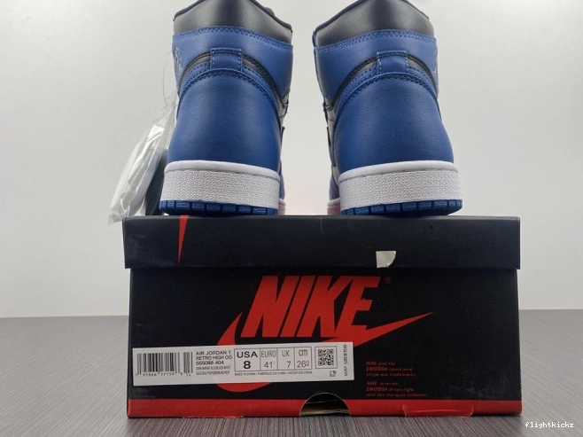 'Dark High 1 Retro Blue' Air 555088-404 Marina OG Jordan 0822